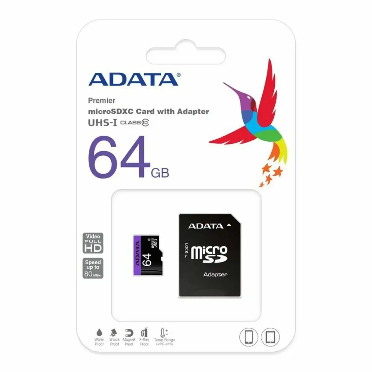 Carte memoire micro sd avec adaptateur adata class10 64 gb_8435. DIAYTAR COTE D'IVOIRE - Là où le Shopping devient une Fête des Sens. Plongez dans notre univers et choisissez des produits qui éveillent votre goût pour l'esthétique et l'authenticité.