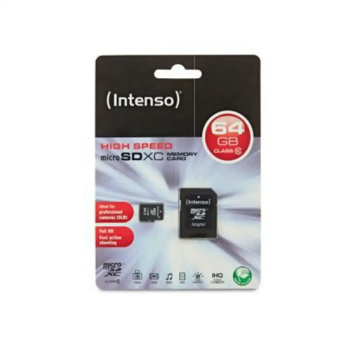 Carte memoire micro sd avec adaptateur intenso 3413490 64 gb cours 10_1346. DIAYTAR COTE D'IVOIRE - L'Art de Vivre l'Élégance Accessible. Parcourez notre gamme variée et choisissez des produits qui ajoutent une touche de sophistication à votre style.