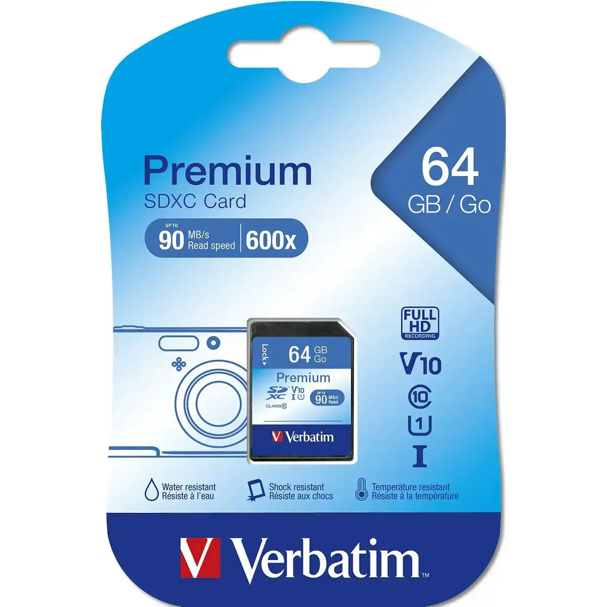 Carte memoire sd verbatim premium sdxc c10 u1 64 gb 2 g_2715. DIAYTAR COTE D'IVOIRE - L'Art de Choisir, l'Art de S'émerveiller. Explorez notre boutique en ligne et choisissez des articles qui éveillent votre sens de l'émerveillement.