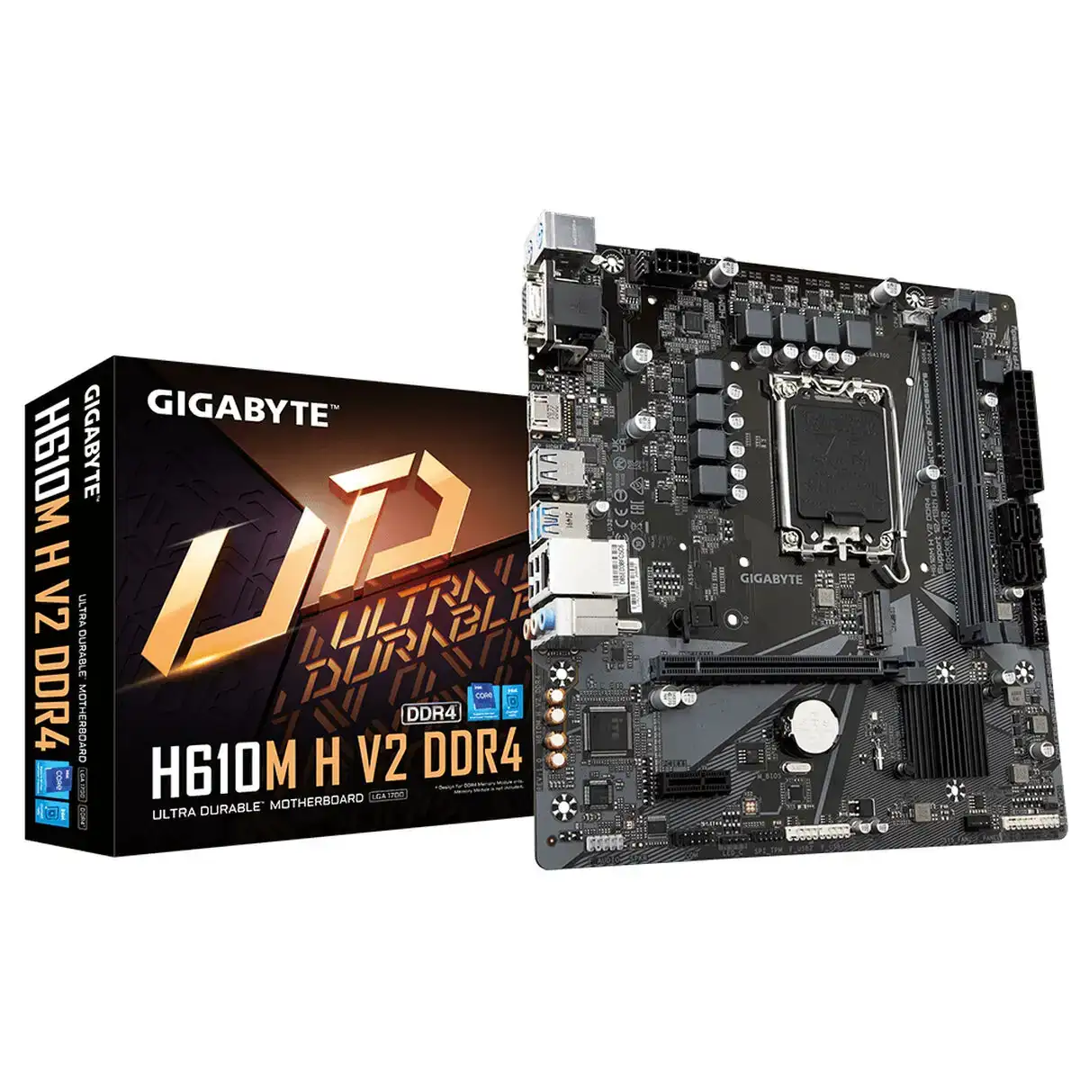Carte mere gigabyte h610m h v2 ddr4 intel h610 lga1700 lga 1700_2412. DIAYTAR COTE D'IVOIRE - Où Choisir est un Acte d'Amour pour le Côte d'Ivoire. Explorez notre boutique en ligne et choisissez des articles qui célèbrent la culture et l'artisanat du pays.