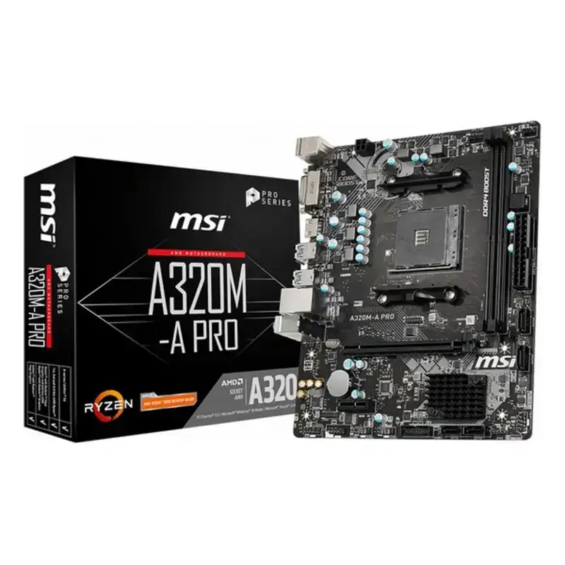 Carte mere msi a320m a pro matx ddr4 am4 amd amd a320 chipset amd am4_4611. DIAYTAR COTE D'IVOIRE - Votre Passage vers l'Élégance Abordable. Explorez notre collection où chaque produit est choisi pour sa qualité et son accessibilité, incarnant ainsi l'essence du Côte d'Ivoire.