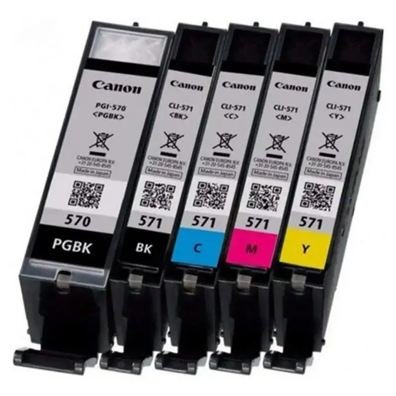 Cartouche d encre compatible canon pgi570 cli571 jaune noir cyan magenta 5 pcs _6511. DIAYTAR COTE D'IVOIRE - Où Chaque Détail Compte. Naviguez à travers notre gamme variée et choisissez des articles qui ajoutent une touche spéciale à votre quotidien, toujours avec qualité et style.