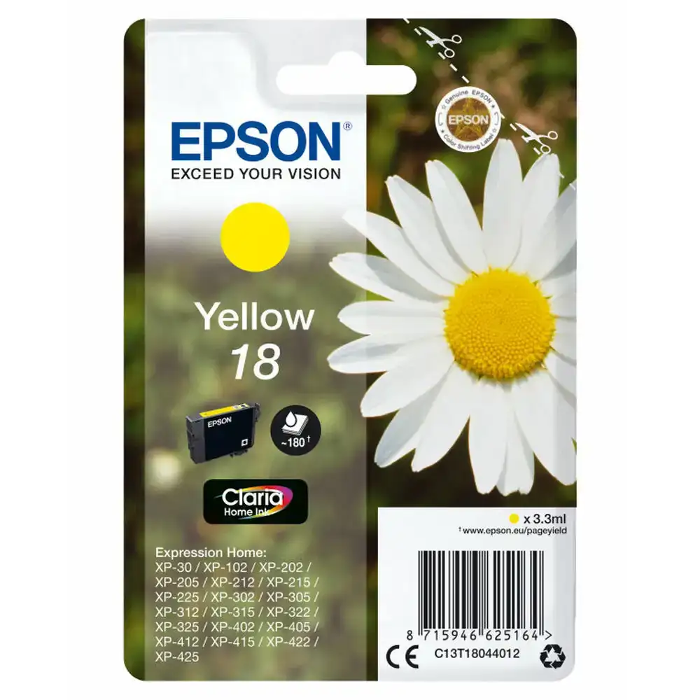 Cartouche d encre compatible epson c13t18044022 jaune_5719. Bienvenue chez DIAYTAR COTE D'IVOIRE - Où le Shopping Devient un Voyage. Explorez notre plateforme pour dénicher des produits uniques, racontant l'histoire et l'âme du Côte d'Ivoire.