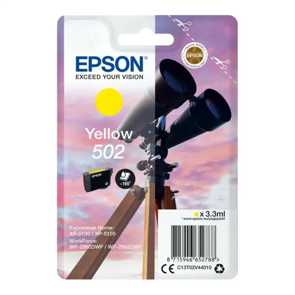 Cartouche d encre originale epson c13t02v44020 jaune_2449. Bienvenue chez DIAYTAR COTE D'IVOIRE - Où le Shopping Devient un Plaisir. Découvrez notre boutique en ligne et trouvez des trésors qui égaieront chaque jour de votre vie.