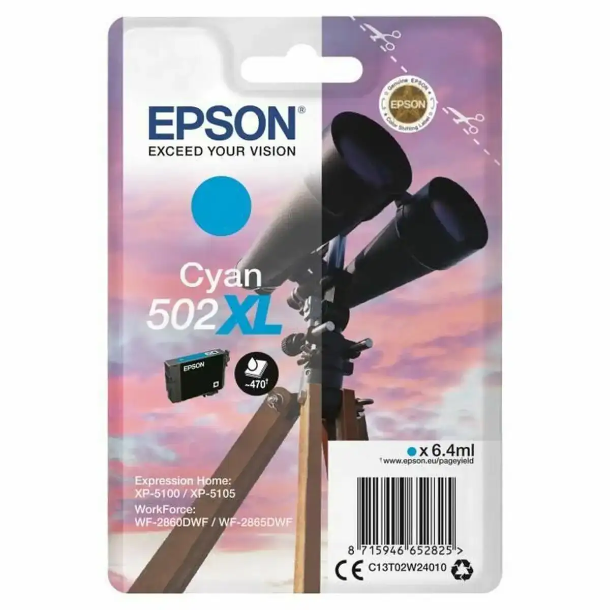 Cartouche d encre originale epson c13t02w24020 noir cyan_2852. Bienvenue sur DIAYTAR COTE D'IVOIRE - Où Choisir est un Voyage Sensoriel. Plongez dans notre catalogue et trouvez des produits qui éveillent vos sens et embellissent votre quotidien.