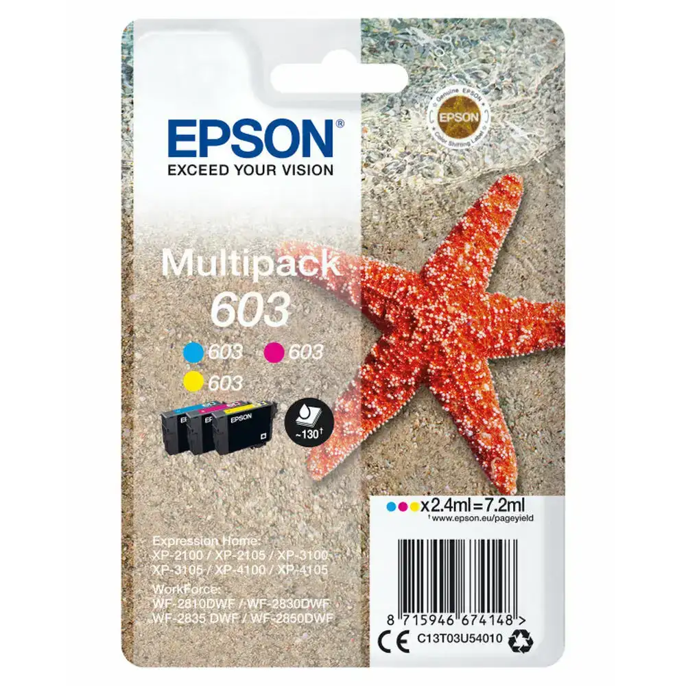 Cartouche d encre originale epson c13t03u54010 multicouleur cyan magenta jaune_7433. DIAYTAR COTE D'IVOIRE - Où Chaque Détail Compte. Naviguez à travers notre gamme variée et choisissez des articles qui ajoutent une touche spéciale à votre quotidien, toujours avec qualité et style.
