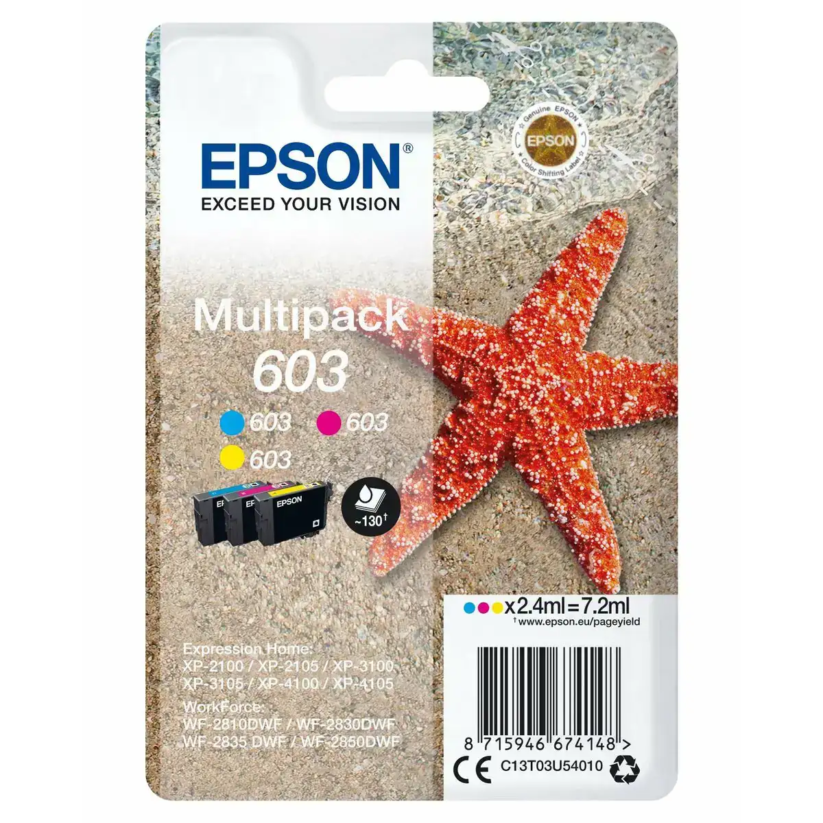 Cartouche d encre originale epson c13t03u54020 7 2 ml multicouleur_8780. Bienvenue sur DIAYTAR COTE D'IVOIRE - Où le Shopping est une Affaire Personnelle. Découvrez notre sélection et choisissez des produits qui reflètent votre unicité et votre individualité.
