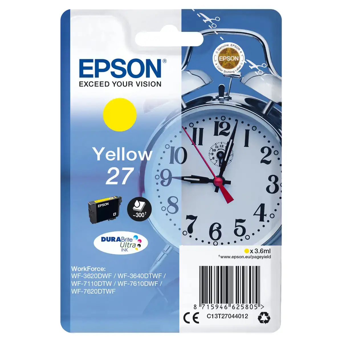 Cartouche d encre originale epson c13t27044022 jaune_7961. DIAYTAR COTE D'IVOIRE - Votre Escale Shopping incontournable. Explorez notre boutique en ligne et dénichez des trésors qui reflètent la richesse culturelle et la modernité du Côte d'Ivoire.