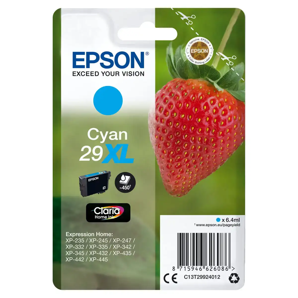 Cartouche d encre originale epson c13t29924022 cyan_8919. DIAYTAR COTE D'IVOIRE - Là où Chaque Achat Contribue à un Rêve. Naviguez à travers notre boutique en ligne et soutenez des artisans talentueux tout en acquérant des trésors.