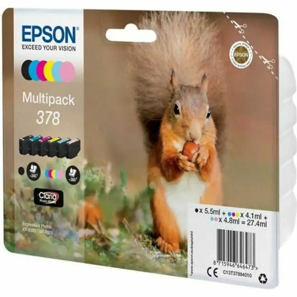 Cartouche d encre originale epson c13t37884010 multicouleur_9752. DIAYTAR COTE D'IVOIRE - Votre Passage vers l'Élégance Abordable. Explorez notre collection où chaque produit est choisi pour sa qualité et son accessibilité, incarnant ainsi l'essence du Côte d'Ivoire.