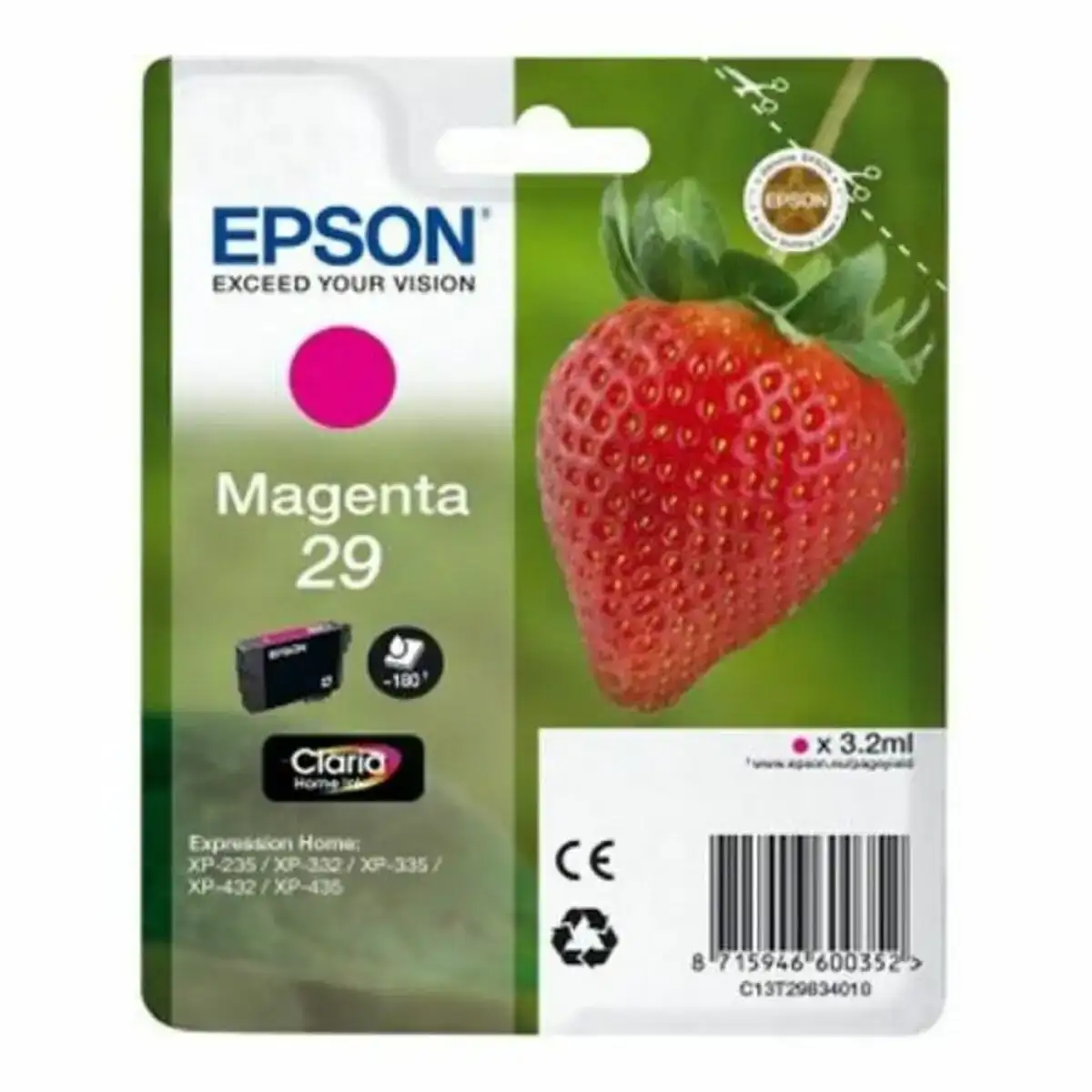 Cartouche d encre originale epson claria t29 magenta_4818. DIAYTAR COTE D'IVOIRE - Votre Passage vers l'Éclat et la Beauté. Explorez notre boutique en ligne et trouvez des produits qui subliment votre apparence et votre espace.