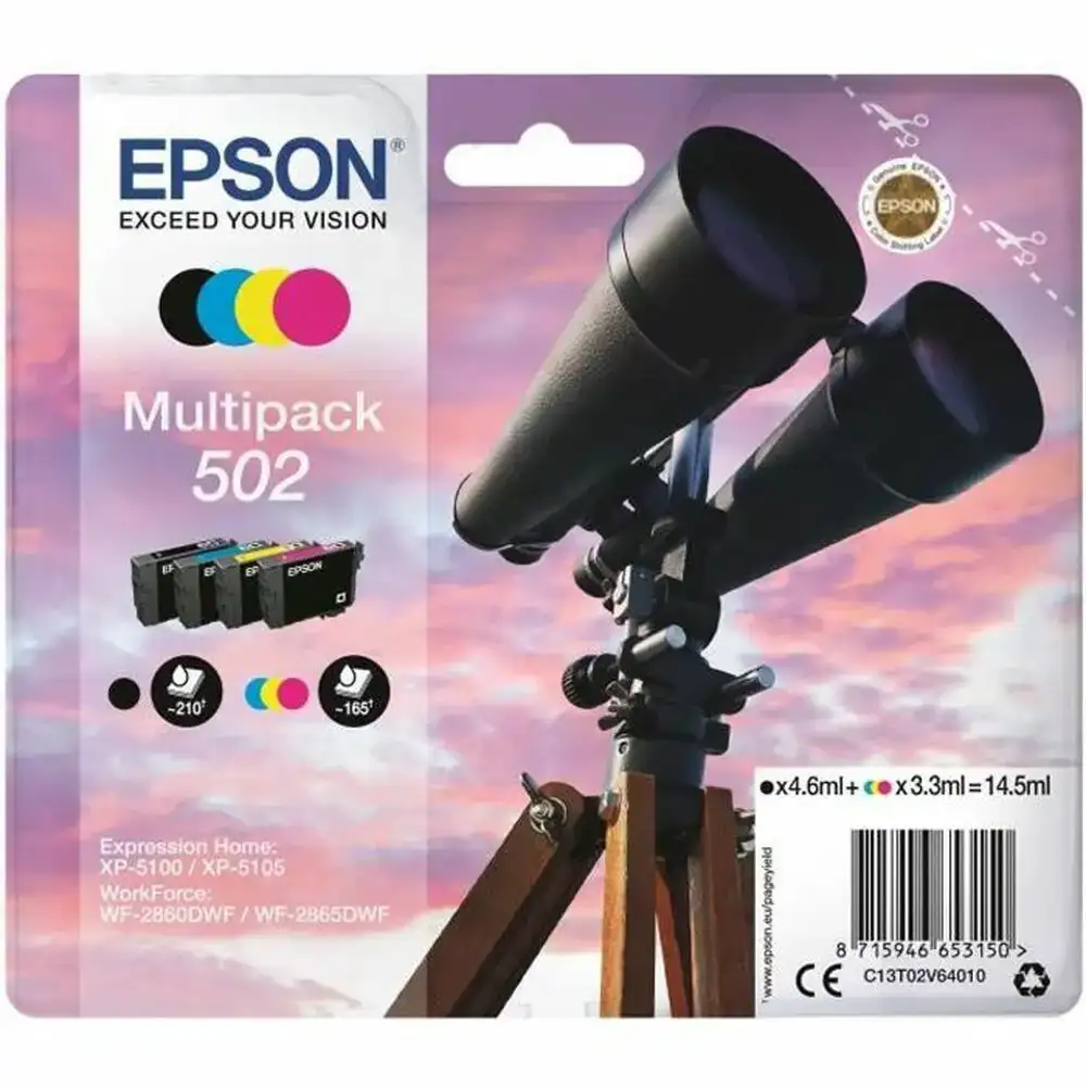 Cartouche d encre originale epson multipack 502 multicouleur_2920. DIAYTAR COTE D'IVOIRE - Là où Choisir est un Acte d'Amour pour le Côte d'Ivoire. Explorez notre gamme et choisissez des produits qui célèbrent la culture et l'artisanat du pays.