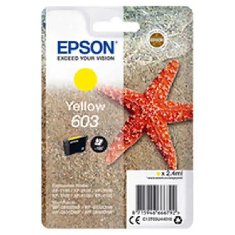 Cartouche d encre originale epson t603 jaune_2434. Bienvenue sur DIAYTAR COTE D'IVOIRE - Où Chaque Produit a son Histoire. Découvrez notre sélection unique et choisissez des articles qui racontent la richesse culturelle et artistique du Côte d'Ivoire.