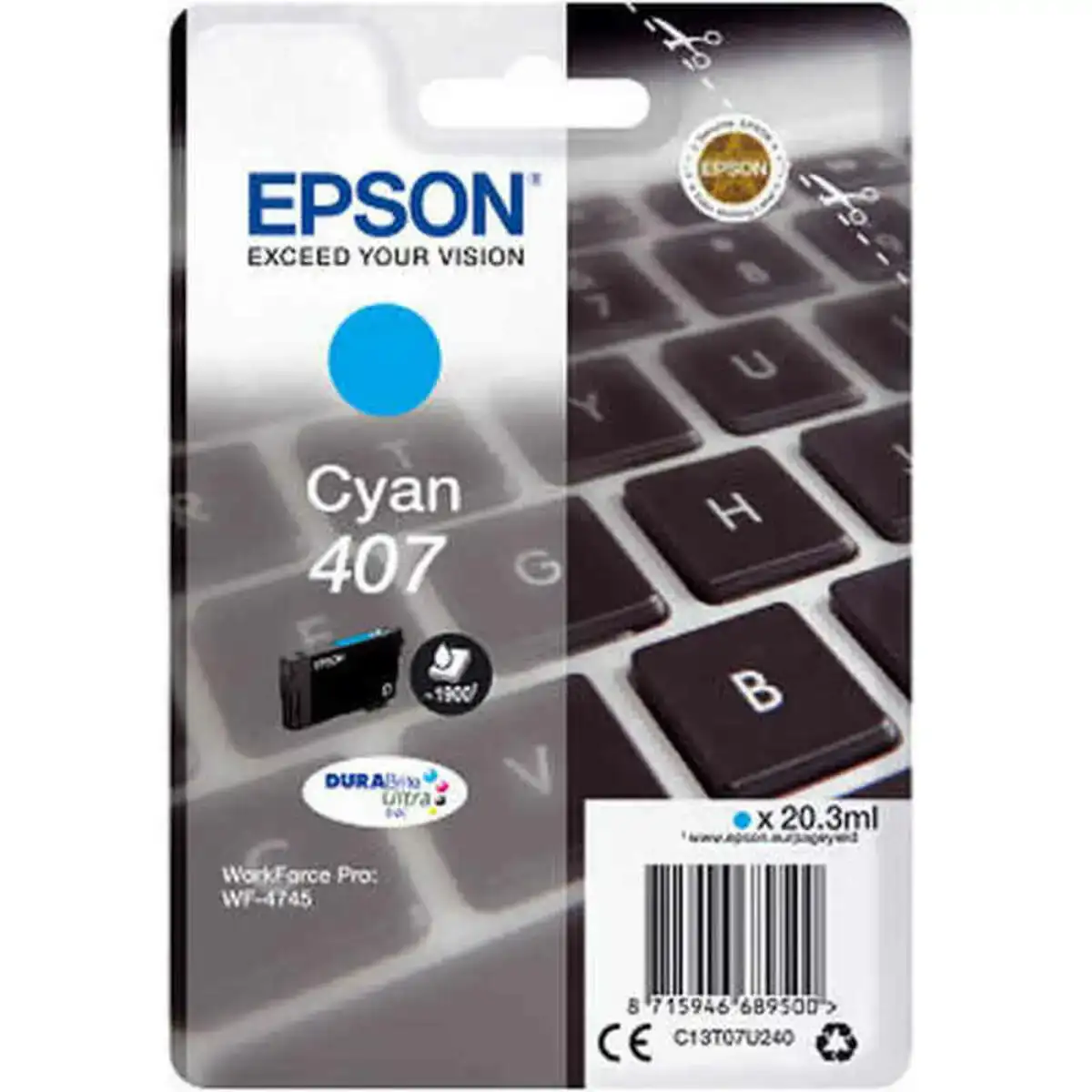 Cartouche d encre originale epson wf 4745 cyan_9250. DIAYTAR COTE D'IVOIRE - L'Art de Vivre le Shopping Inspiré. Parcourez notre catalogue et choisissez des produits qui reflètent votre passion pour la beauté et l'authenticité.