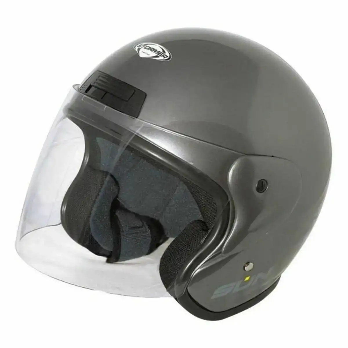 Casque stormer sun 2 argente motocyclette jet_5174. DIAYTAR COTE D'IVOIRE - Où Chaque Achat Raconte une Histoire. Parcourez notre boutique en ligne pour trouver des articles qui évoquent le savoir-faire et la tradition du Côte d'Ivoire.