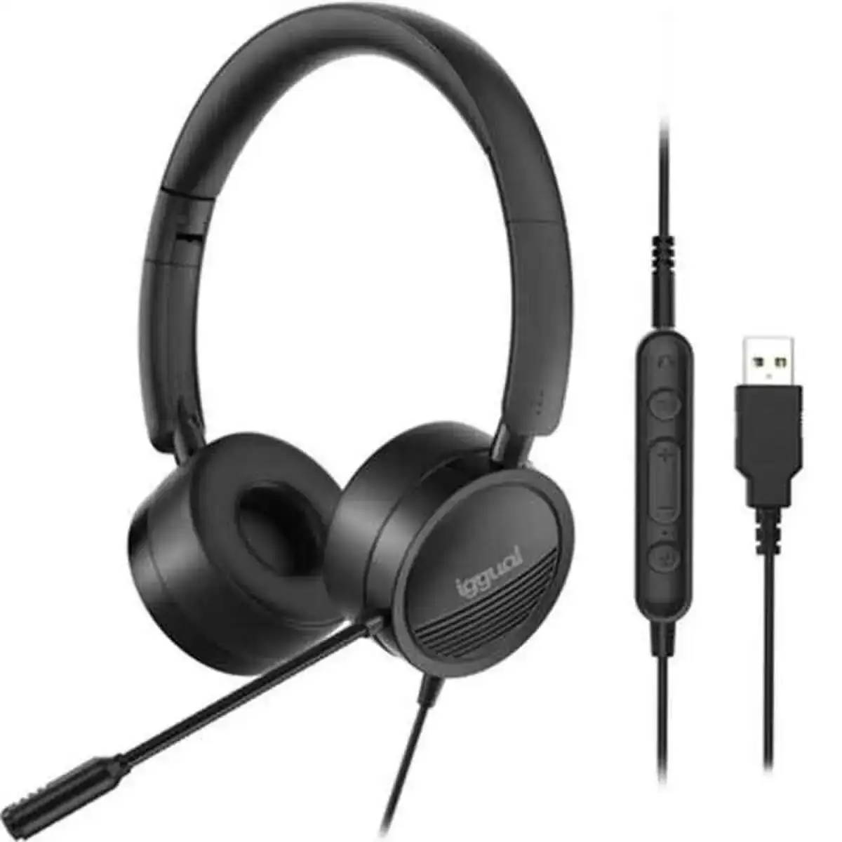 Casques avec microphone iggual dual tech noir_4129. DIAYTAR COTE D'IVOIRE - Votre Source de Découvertes Shopping. Naviguez à travers nos catégories et découvrez des articles qui vous surprendront et vous séduiront.