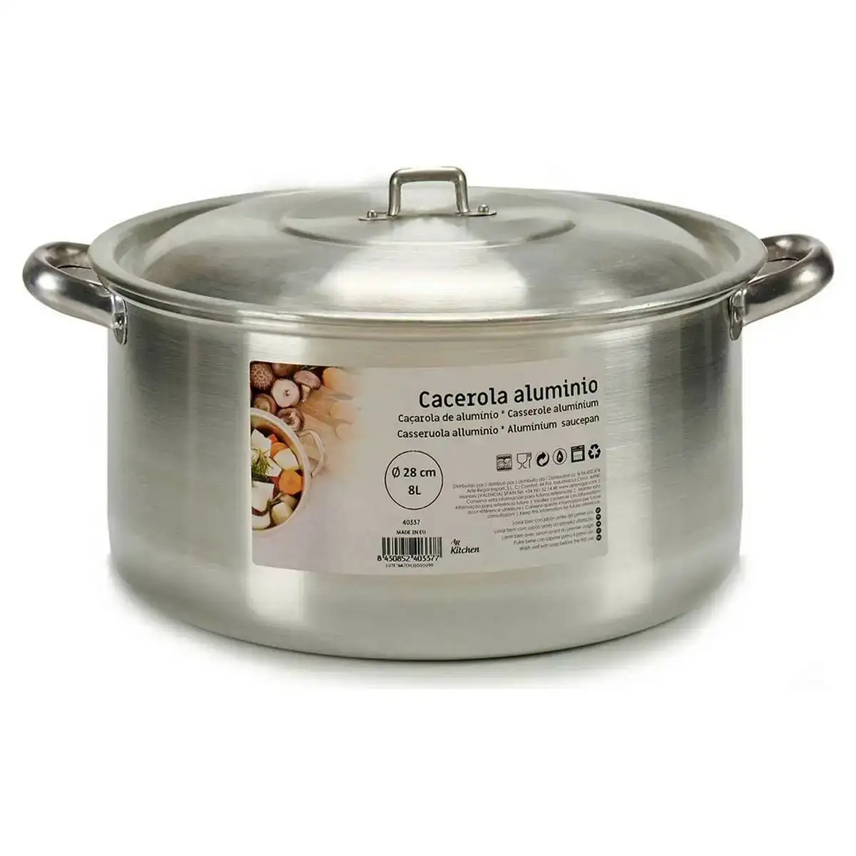Casserole 8 l argent aluminium argente_5208. DIAYTAR COTE D'IVOIRE - L'Art de Vivre le Shopping Inspiré. Parcourez notre catalogue et choisissez des produits qui reflètent votre passion pour la beauté et l'authenticité.