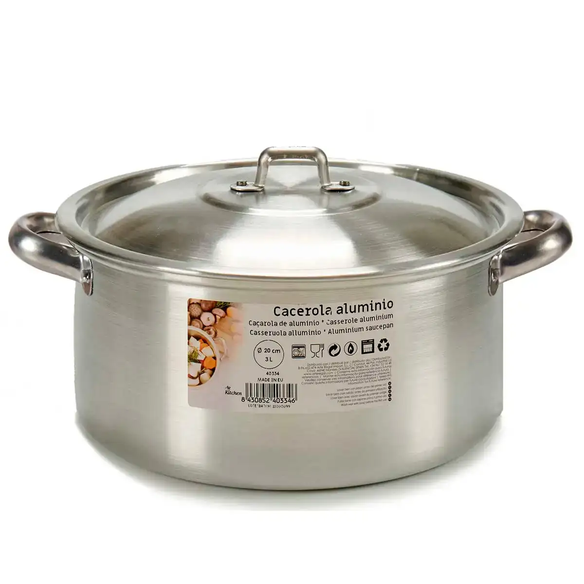 Casserole argente aluminium 3 l_1587. DIAYTAR COTE D'IVOIRE - Votre Passage Vers l'Excellence Shopping. Découvrez un catalogue en ligne qui offre une expérience d'achat exceptionnelle, avec des produits soigneusement sélectionnés pour satisfaire tous les goûts.