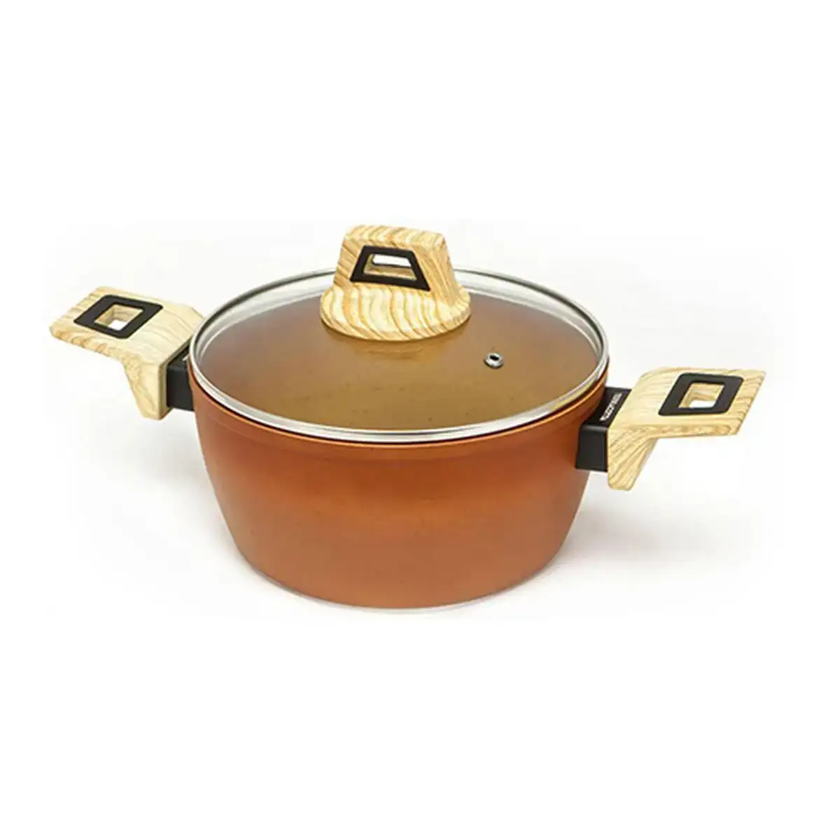 Casserole avec couvercle amercook terre cuite o 24 cm _6275. DIAYTAR COTE D'IVOIRE - Votre Destination Shopping de Choix. Explorez notre boutique en ligne et découvrez des trésors qui reflètent votre style et votre passion pour l'authenticité.