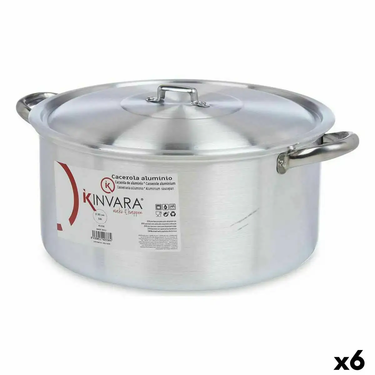 Casserole avec couvercle argente aluminium 10 l 6 unites _3440. DIAYTAR COTE D'IVOIRE - Où la Qualité et la Diversité Fusionnent. Explorez notre boutique en ligne pour découvrir une gamme variée de produits qui incarnent l'excellence et l'authenticité.