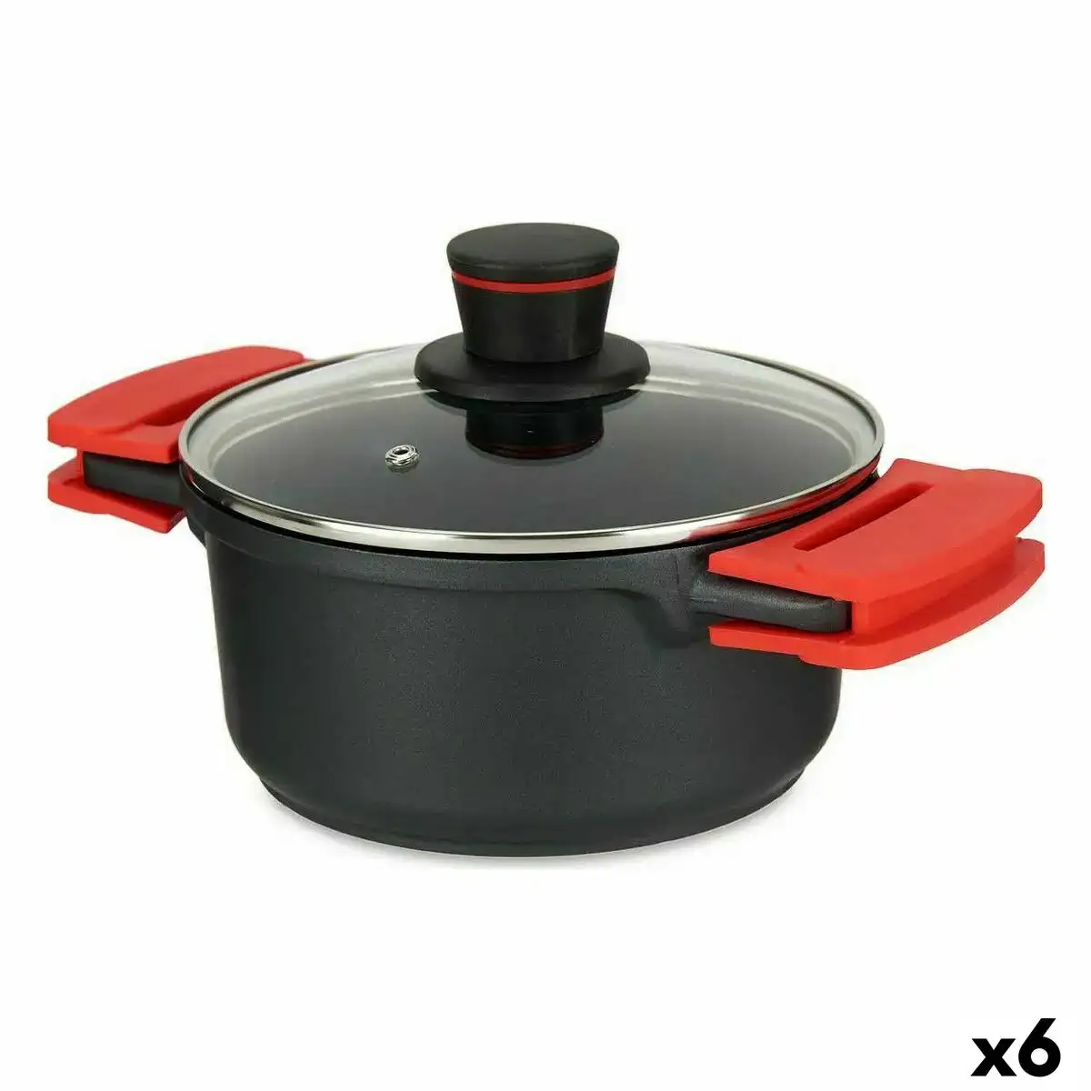 Casserole avec couvercle en verre o 20 cm noir aluminium 6 unites _6975. Plongez dans l'Expérience DIAYTAR COTE D'IVOIRE - Où Chaque Produit a une Histoire. Explorez notre boutique en ligne pour trouver des articles qui incarnent la passion et la créativité du Côte d'Ivoire.