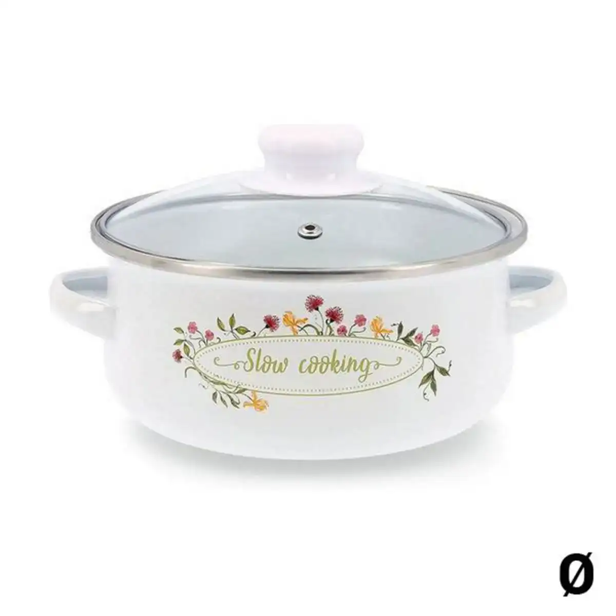Casserole avec couvercle en verre quid memory acier emaille_8758. Entrez dans l'Univers de DIAYTAR COTE D'IVOIRE - Où l'Innovation Rencontre la Tradition. Explorez notre sélection de produits modernes et traditionnels qui incarnent l'esprit dynamique du Côte d'Ivoire.