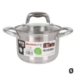 Casserole avec couvercle en verre quttin acier_2052. DIAYTAR COTE D'IVOIRE - Où Chaque Produit est une Histoire à Raconter. Découvrez notre sélection de produits qui vous permettent de créer votre propre récit à travers vos achats.