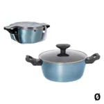 Casserole avec couvercle en verre quttin bleu_7608. Entrez dans l'Univers de DIAYTAR COTE D'IVOIRE - Où Chaque Produit est une Découverte. Explorez notre gamme variée et trouvez des articles qui vous surprennent et vous inspirent.