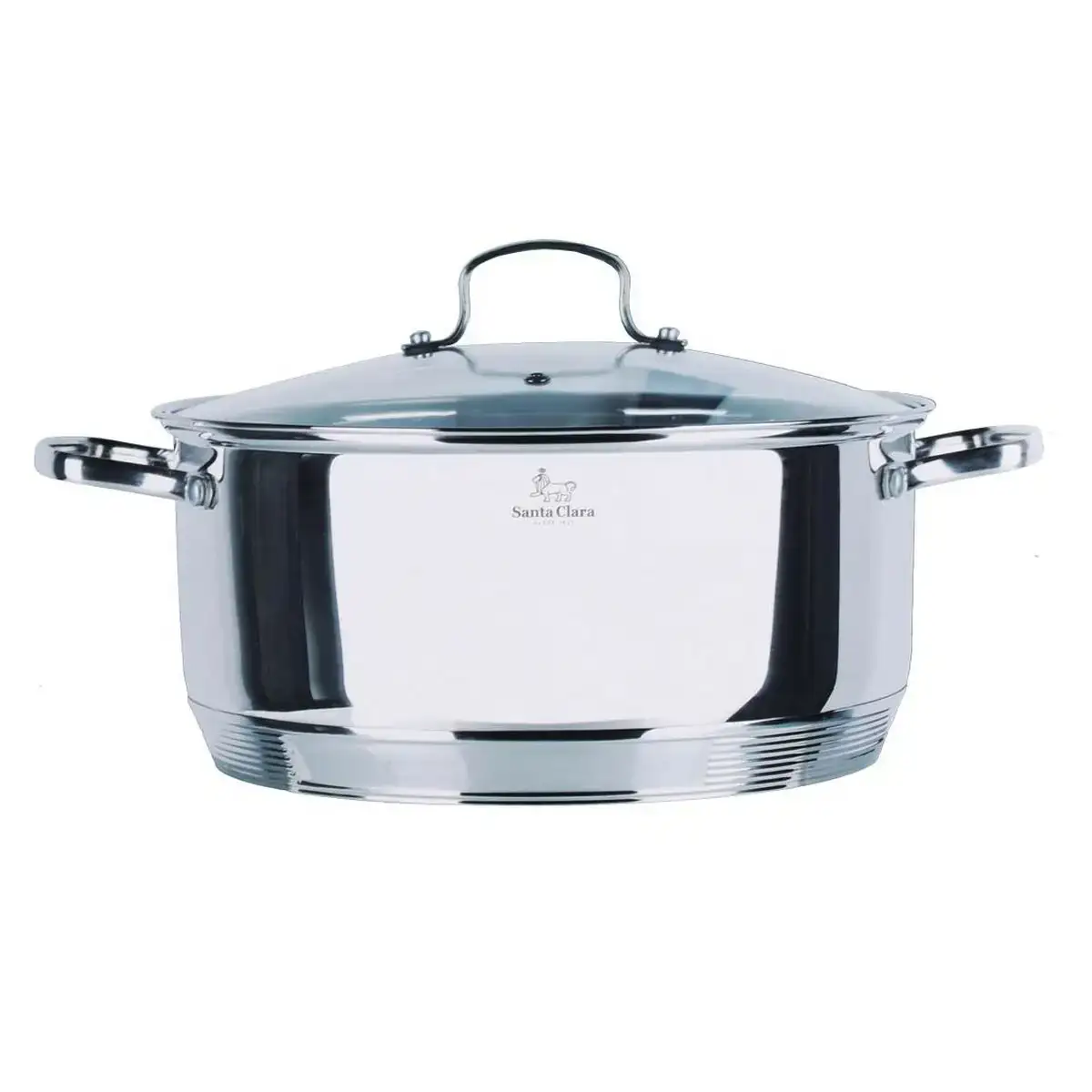 Casserole avec couvercle en verre santa clara 28 x 15 cm_8378. Découvrez DIAYTAR COTE D'IVOIRE - Votre Source de Produits Variés et un Service Exceptionnel. Parcourez nos catégories et bénéficiez d'un service client dévoué, prêt à vous guider à chaque étape.