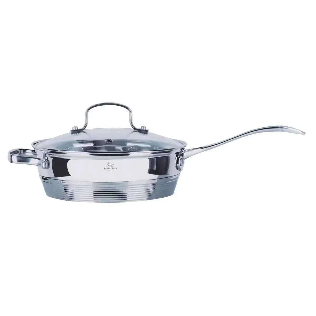 Casserole avec couvercle en verre santa clara avec poignee o 21 5 x 43 x 5 5 cm_2980. DIAYTAR COTE D'IVOIRE - L'Art de Vivre le Shopping Authentique. Découvrez notre boutique en ligne et trouvez des produits qui incarnent la passion et le savoir-faire du Côte d'Ivoire.