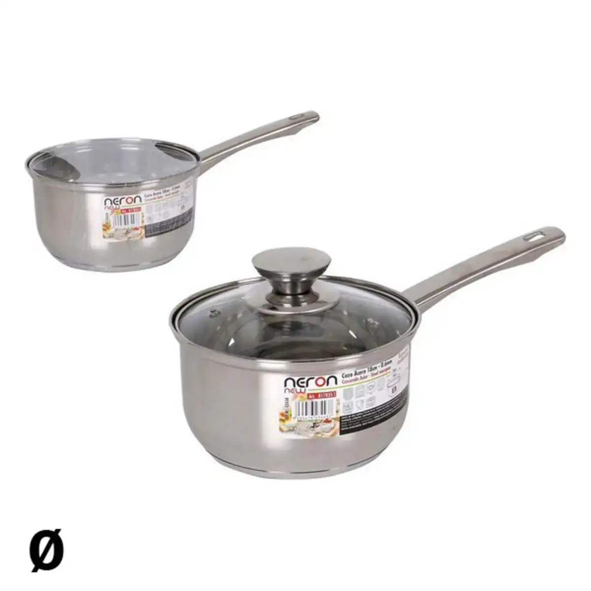 Casserole avec couvercle quttin new neron acier induction_3157. Bienvenue sur DIAYTAR COTE D'IVOIRE - Où Chaque Produit a son Histoire. Découvrez notre sélection unique et choisissez des articles qui racontent la richesse culturelle et artistique du Côte d'Ivoire.