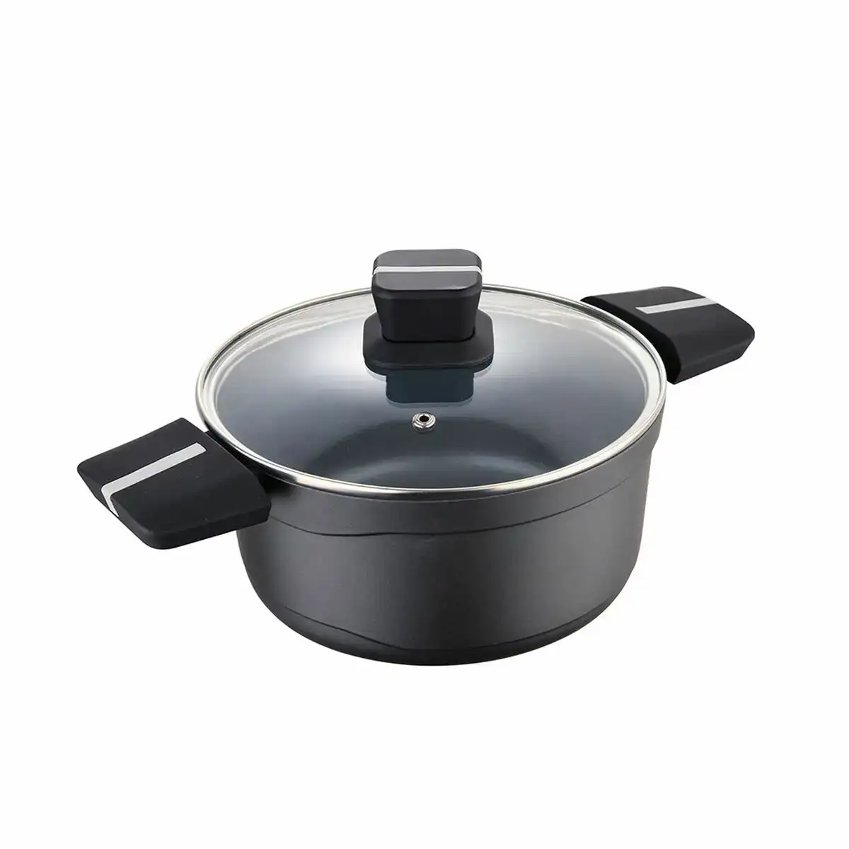 Casserole avec couvercle san ignacio bistro sg6426 aluminium noir mat o 24 x 12 cm _8411. DIAYTAR COTE D'IVOIRE - Où Choisir est un Plaisir Responsable. Parcourez notre catalogue et choisissez des produits qui incarnent notre engagement envers des pratiques durables et éthiques.
