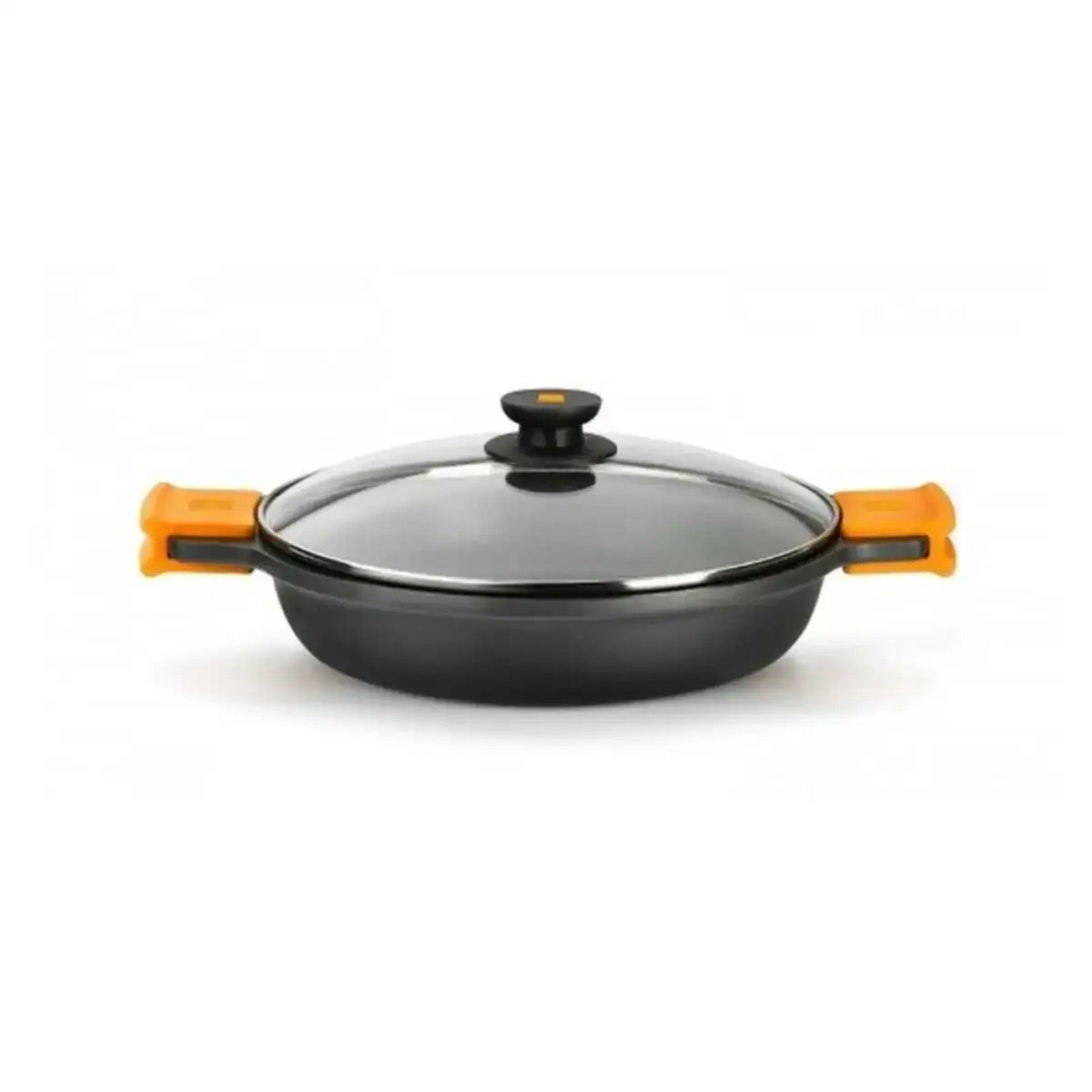 Casserole bra a270545 noir noir orange metal aluminium 45 cm _3597. DIAYTAR COTE D'IVOIRE - L'Art de Vivre avec Authenticité. Explorez notre gamme de produits artisanaux et découvrez des articles qui apportent une touche unique à votre vie.