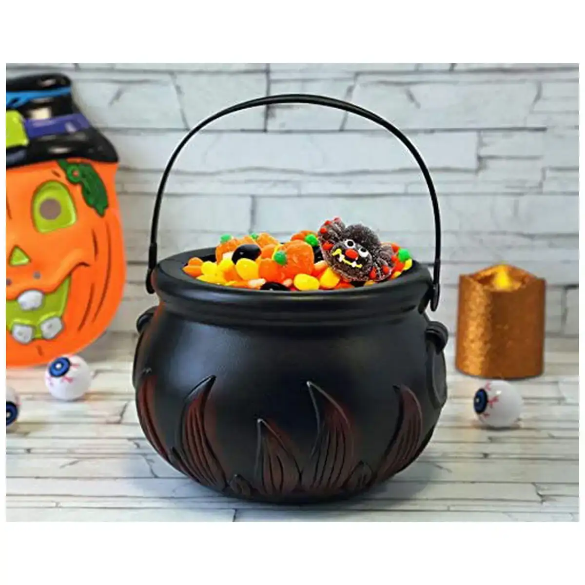 Casserole sorciere halloween noir multicouleur 17 cm_6109. DIAYTAR COTE D'IVOIRE - Où Choisir est une Découverte. Parcourez notre catalogue et trouvez des articles qui éveillent votre curiosité et enrichissent votre expérience shopping.