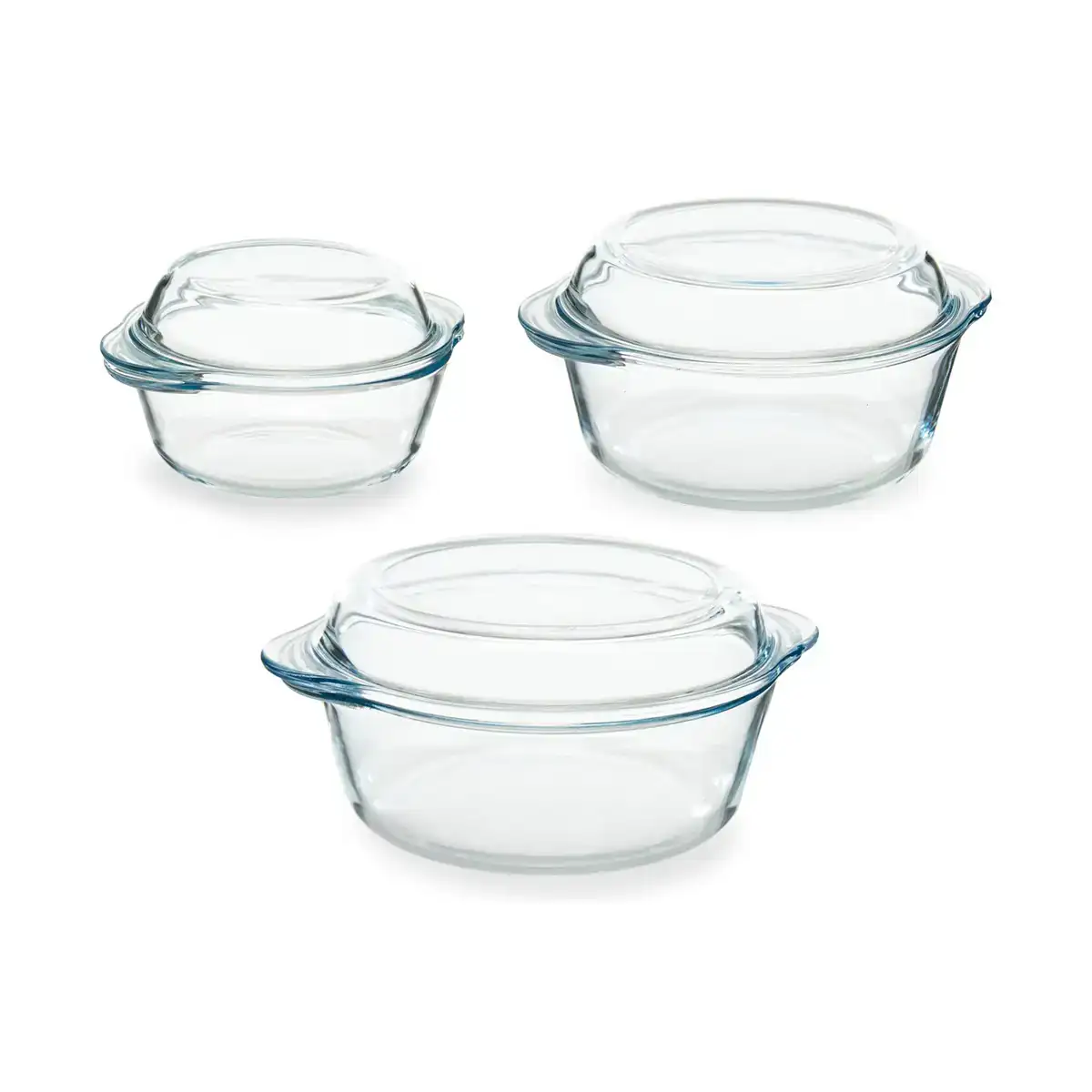 Casseroles 3 pieces transparent verre borosilicate_8354. Bienvenue chez DIAYTAR COTE D'IVOIRE - Où Chaque Article Est une Découverte. Naviguez à travers nos offres et laissez-vous surprendre par des trésors cachés qui enrichiront votre vie.