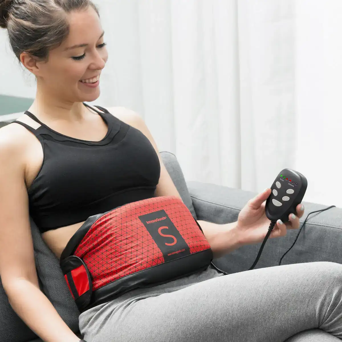 Ceinture vibrante avec effet sauna s innovagoods_2291. DIAYTAR COTE D'IVOIRE - Où Choisir est un Plaisir Responsable. Parcourez notre catalogue et choisissez des produits qui incarnent notre engagement envers des pratiques durables et éthiques.