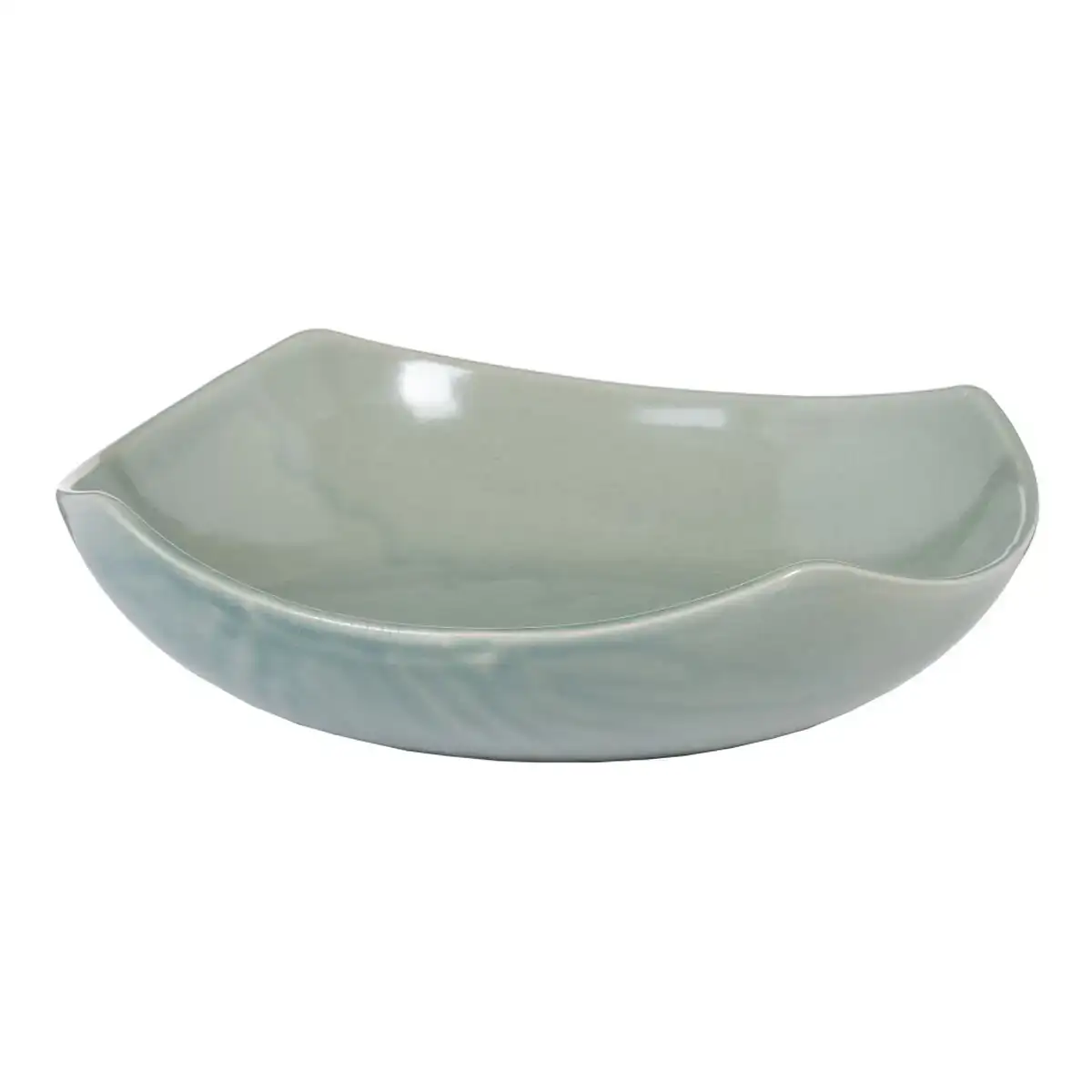 Centre de table 29 5 x 29 5 x 8 cm ceramique bleu clair_1928. DIAYTAR COTE D'IVOIRE - Où Choisir est un Plaisir Responsable. Parcourez notre catalogue et choisissez des produits qui incarnent notre engagement envers des pratiques durables et éthiques.