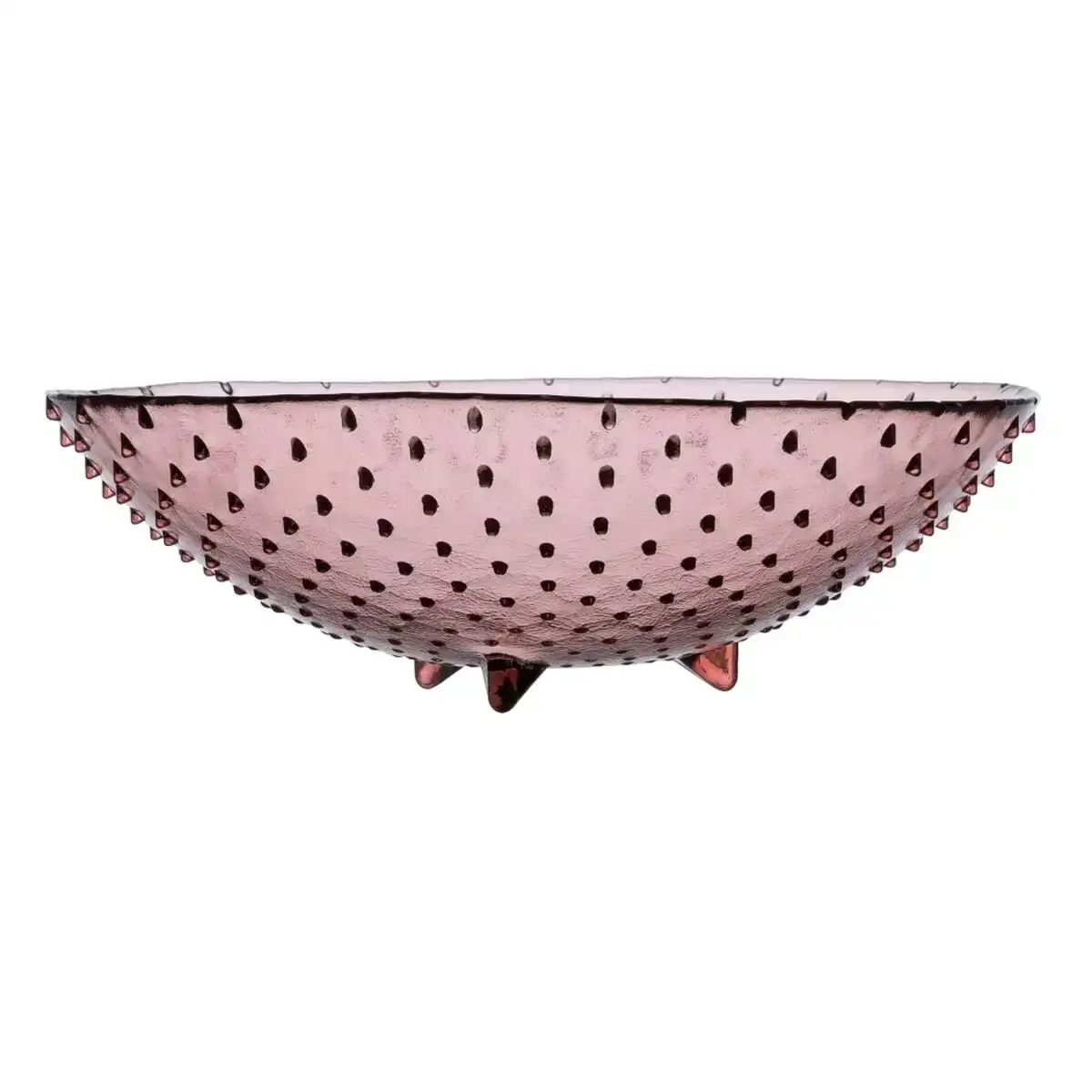 Centre de table 30 x 30 x 9 cm rose verre recycle_4327. DIAYTAR COTE D'IVOIRE - Là où l'Élégance Devient un Mode de Vie. Naviguez à travers notre gamme et choisissez des produits qui apportent une touche raffinée à votre quotidien.