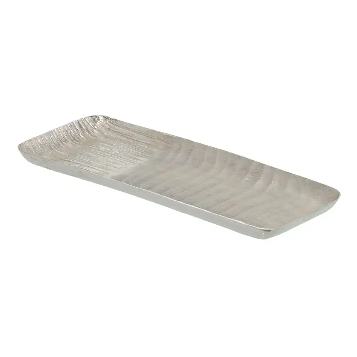 Centre de table 32 x 12 x 2 cm argent aluminium_2996. DIAYTAR COTE D'IVOIRE - Votre Destination pour un Shopping Unique. Parcourez notre catalogue et trouvez des articles qui expriment votre singularité et votre style.
