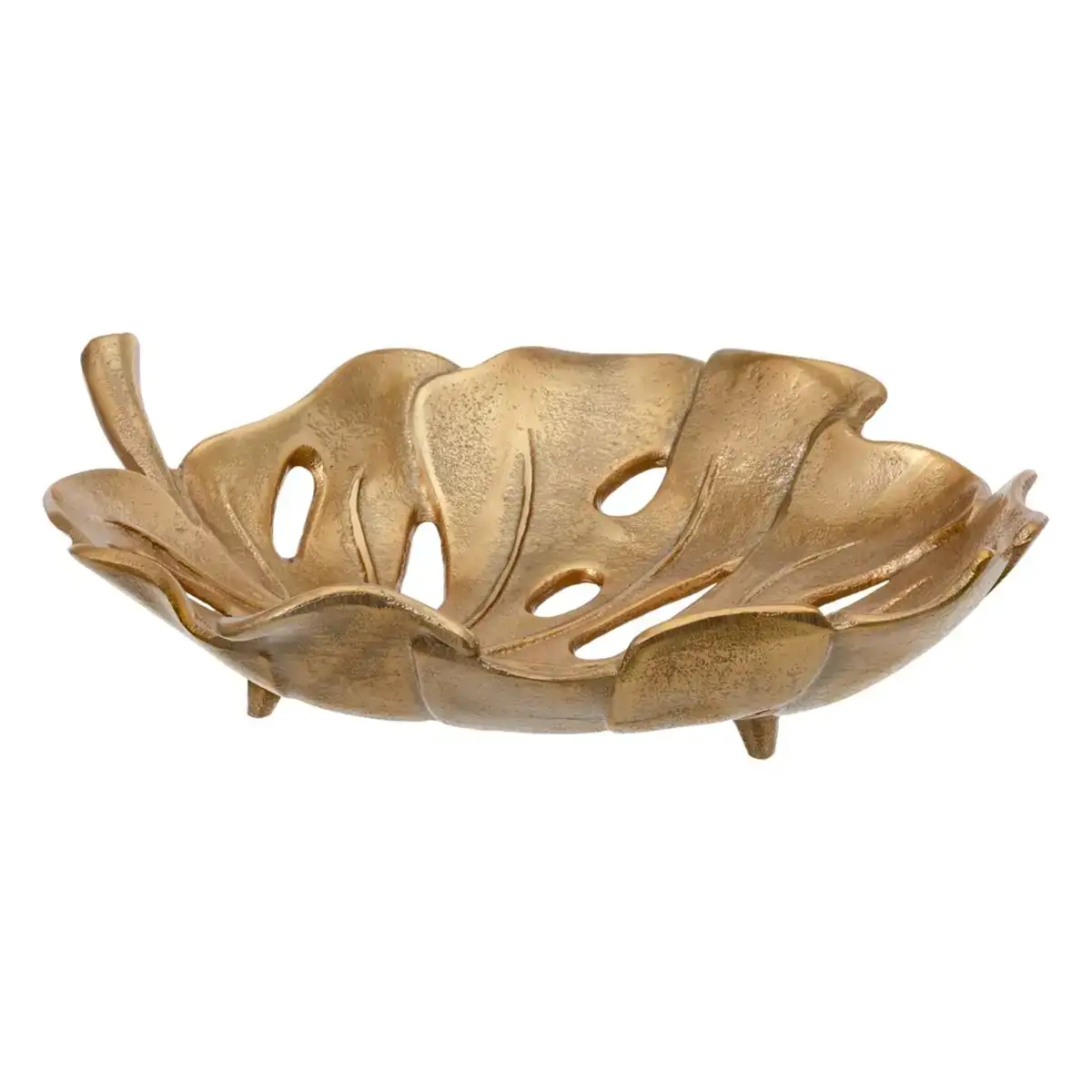 Centre de table 33 x 27 x 8 cm dore aluminium_1536. DIAYTAR COTE D'IVOIRE - L'Art de Vivre le Shopping Inspiré. Parcourez notre catalogue et choisissez des produits qui reflètent votre passion pour la beauté et l'authenticité.