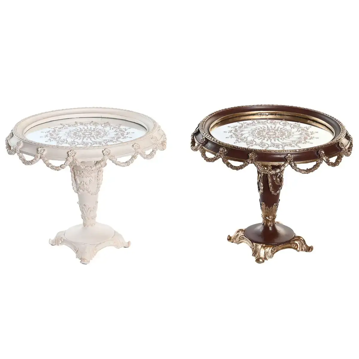 Centre de table dkd home decor 24 5 x 24 5 x 20 cm dore blanc brun fonce neoclassique 2 unites _9405. Entrez dans DIAYTAR COTE D'IVOIRE - Où Chaque Détail Compte. Explorez notre boutique en ligne pour trouver des produits de haute qualité, soigneusement choisis pour répondre à vos besoins et vos désirs.