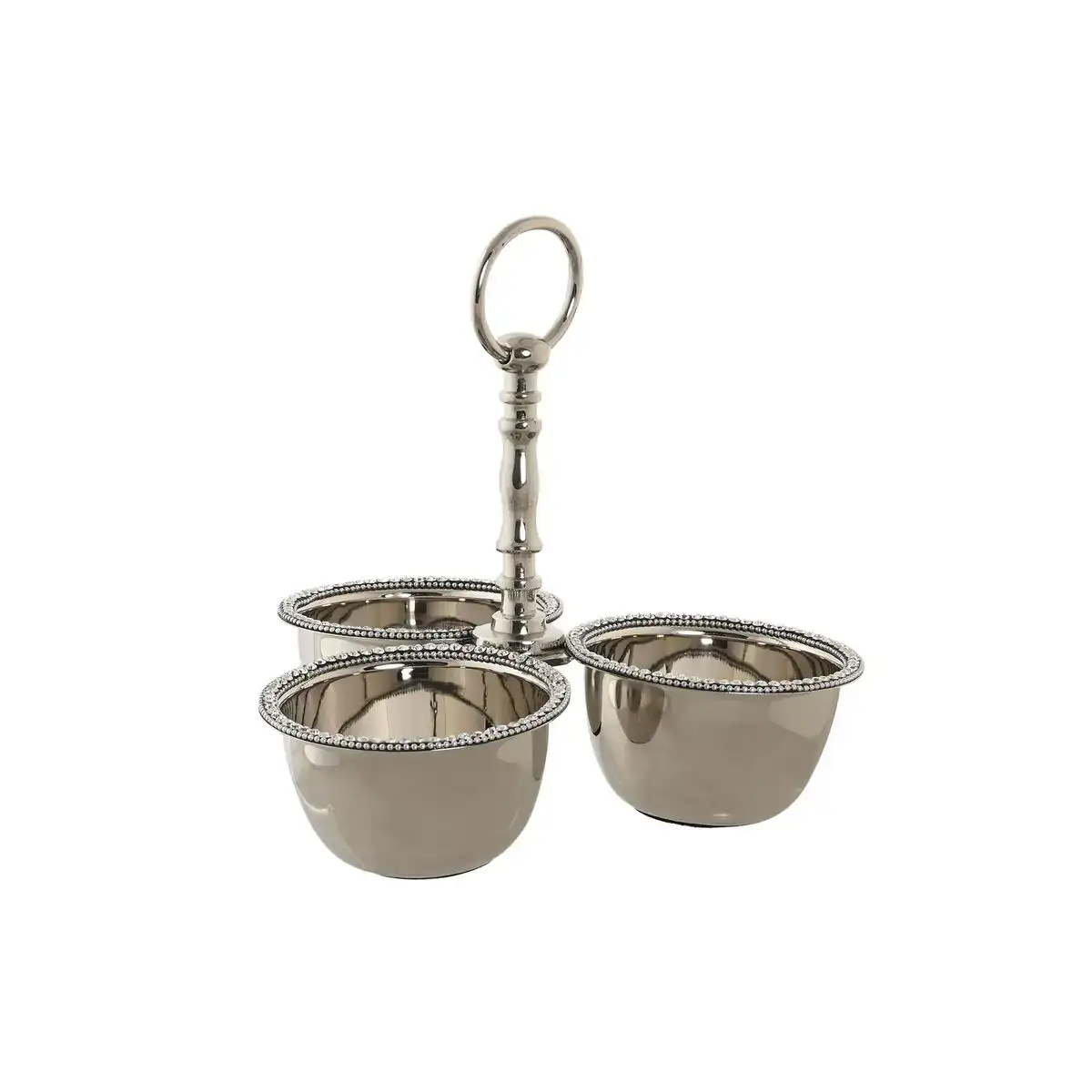 Centre de table dkd home decor 24 x 24 x 18 cm argente chrome_6427. DIAYTAR COTE D'IVOIRE - L'Art de Magasiner sans Limites. Naviguez à travers notre collection diversifiée pour trouver des produits qui élargiront vos horizons shopping.