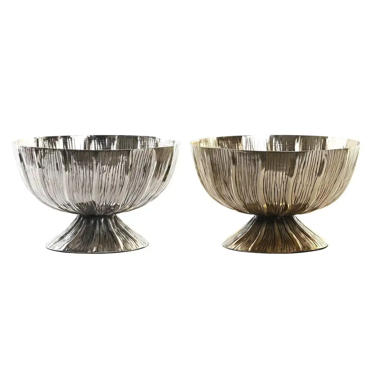 Centre de table dkd home decor 31 x 31 x 20 cm argente dore moderne 2 unites _7928. DIAYTAR COTE D'IVOIRE - Votre Plateforme Shopping Engagée. Explorez notre catalogue et choisissez des produits qui reflètent notre dévouement envers la qualité et la satisfaction du client.