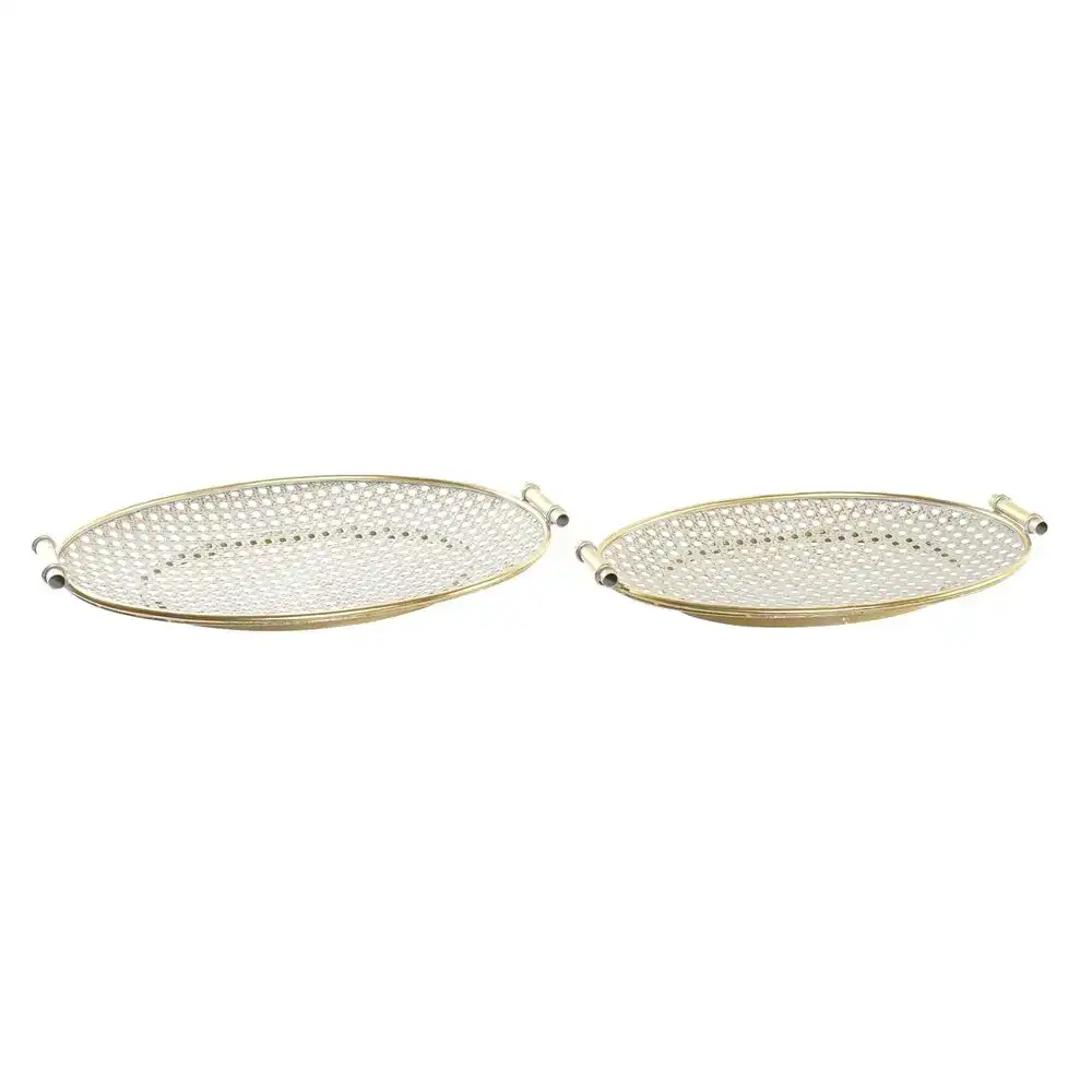 Centre de table dkd home decor 53 x 35 x 7 cm dore arabe 2 unites _9942. DIAYTAR COTE D'IVOIRE - Où la Qualité et la Diversité Fusionnent. Explorez notre boutique en ligne pour découvrir une gamme variée de produits qui incarnent l'excellence et l'authenticité.