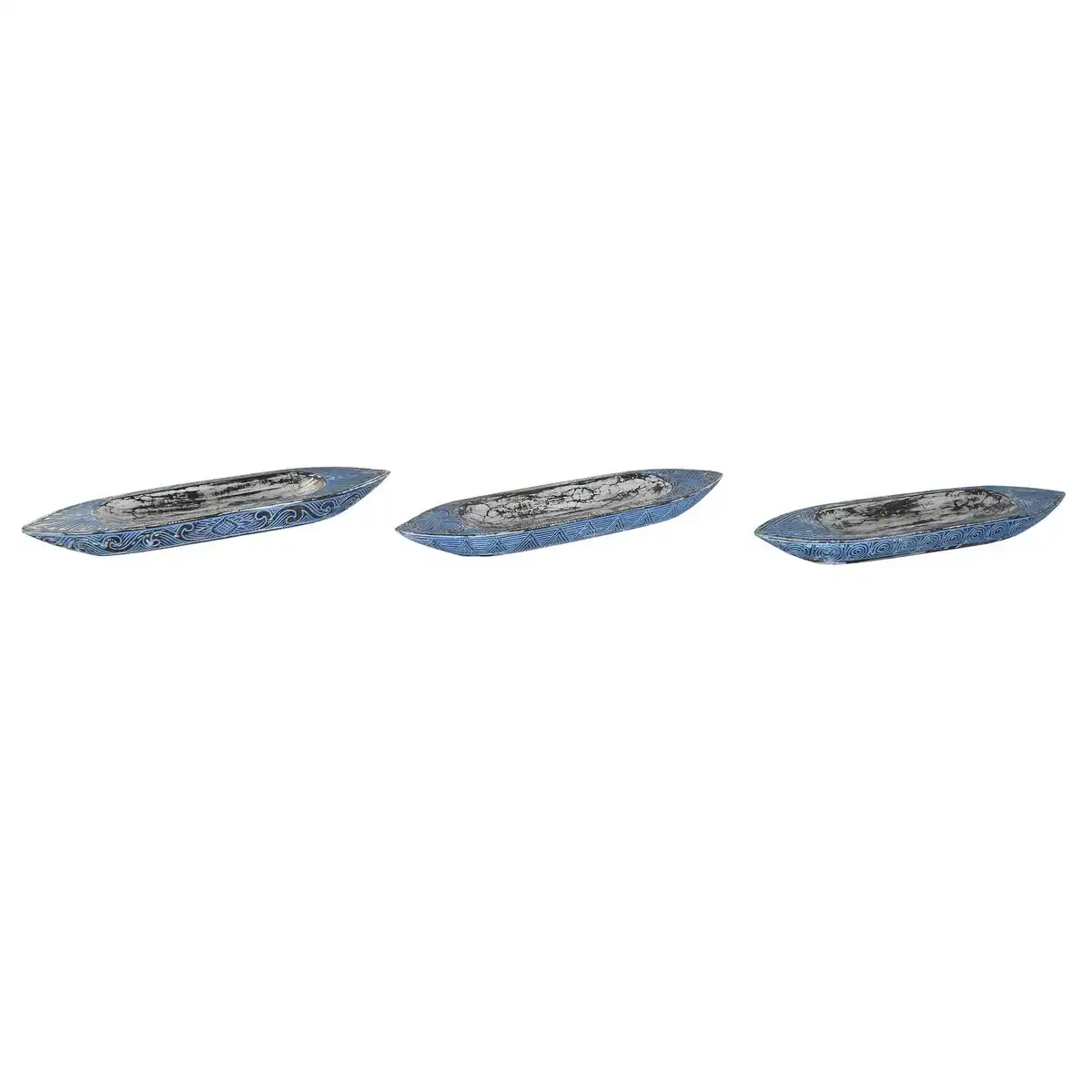 Centre de table dkd home decor 80 x 18 5 x 7 cm bleu blanc blue marine mediterraneen 3 pieces _2310. DIAYTAR COTE D'IVOIRE - L'Art de Vivre le Shopping Authentique. Découvrez notre boutique en ligne et trouvez des produits qui célèbrent la culture et l'héritage du Côte d'Ivoire.