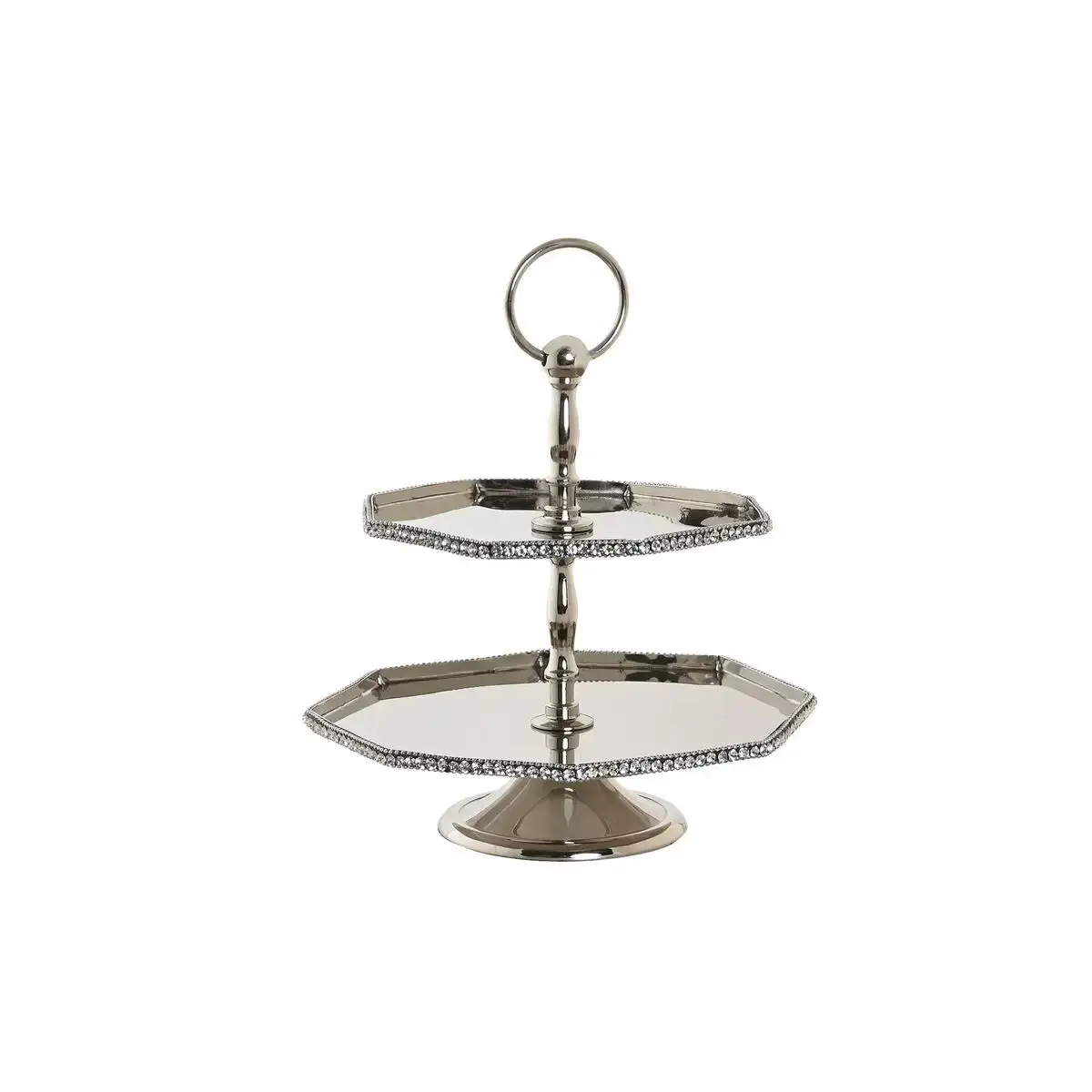 Centre de table dkd home decor argente 23 x 23 x 22 cm_9303. DIAYTAR COTE D'IVOIRE - Où Choisir Devient une Découverte. Explorez notre boutique en ligne et trouvez des articles qui vous surprennent et vous ravissent à chaque clic.