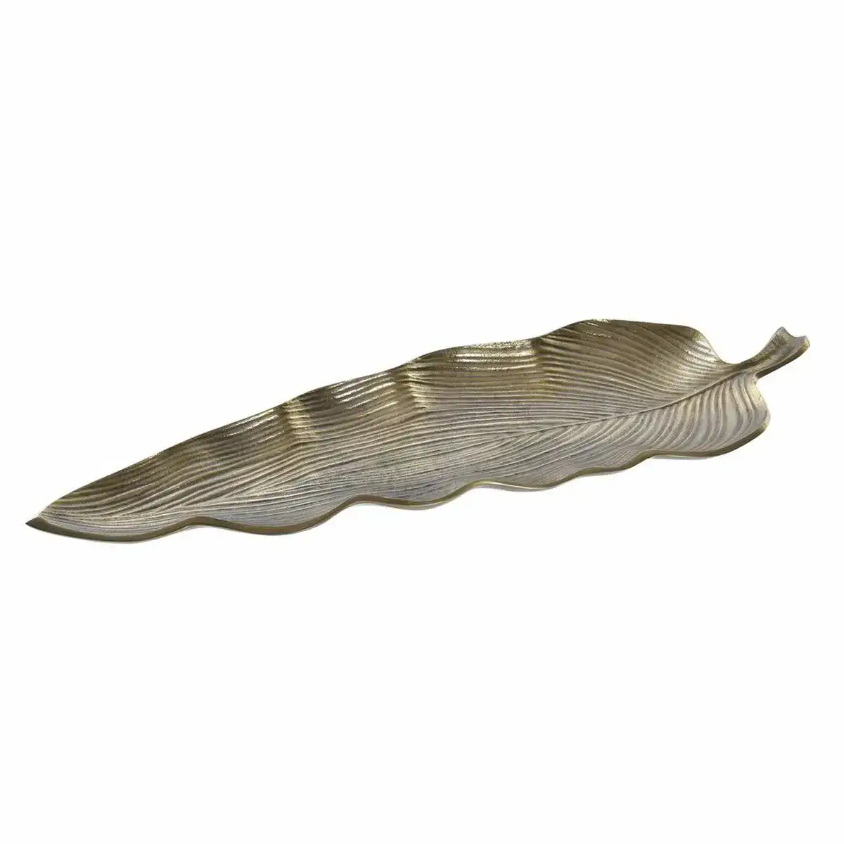 Centre de table dkd home decor dore aluminium feuille d une plante 76 x 25 x 5 cm _3707. DIAYTAR COTE D'IVOIRE - Là où Chaque Produit Est une Trouvaille. Explorez notre sélection minutieuse et découvrez des articles qui correspondent à votre style de vie et à vos aspirations.