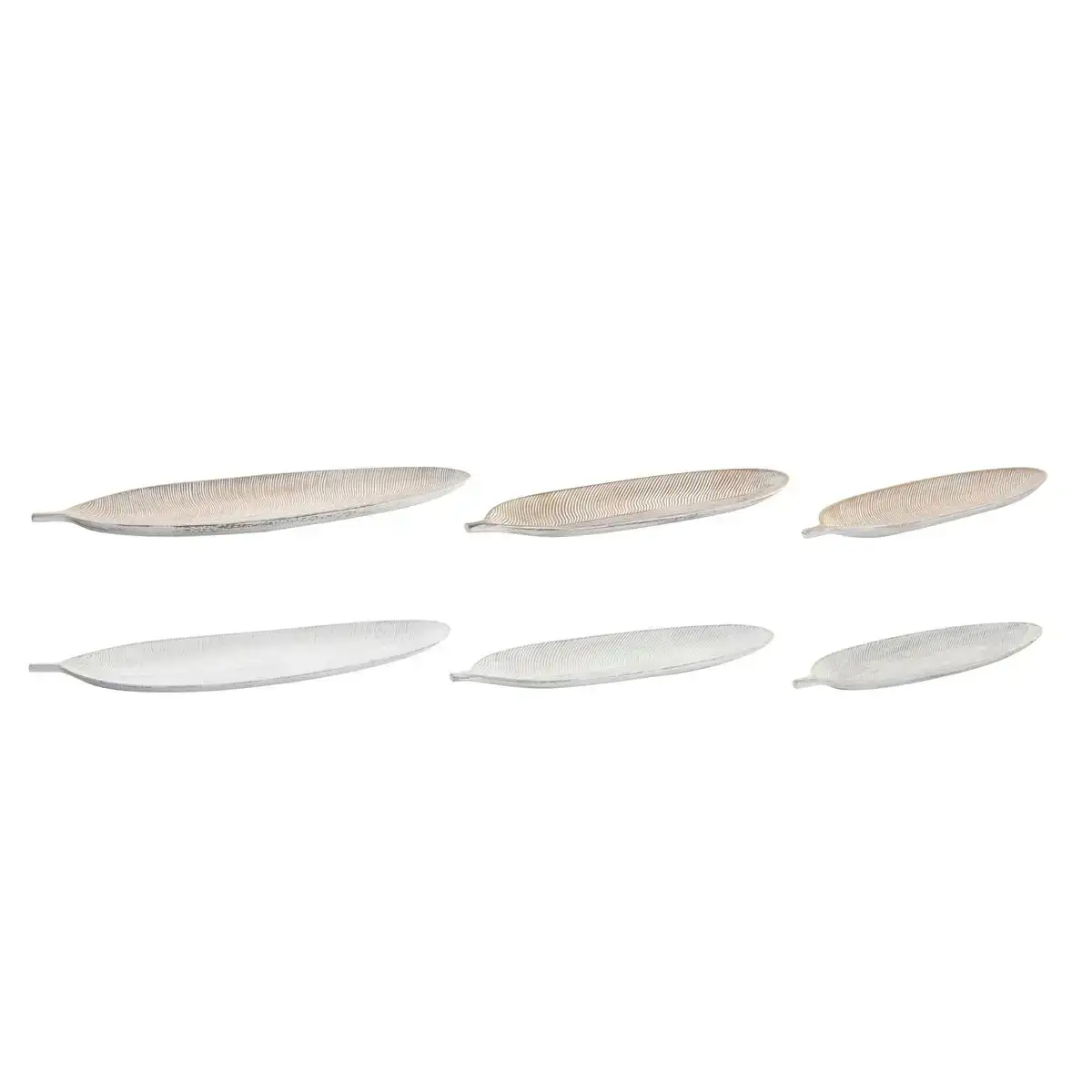 Centre de table dkd home decor marron gris tropical feuille d une plante finition vieillie 60 x 21 x 4 cm 2 unites _9645. DIAYTAR COTE D'IVOIRE - Là où Choisir est un Acte d'Amour pour le Côte d'Ivoire. Explorez notre gamme et choisissez des produits qui célèbrent la culture et l'artisanat du pays.