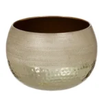 Centre de table dore aluminium 17 x 17 x 12 cm_8463. DIAYTAR COTE D'IVOIRE - L'Art de Choisir, l'Art de S'émerveiller. Explorez notre gamme de produits et laissez-vous émerveiller par des créations authentiques et des designs modernes.