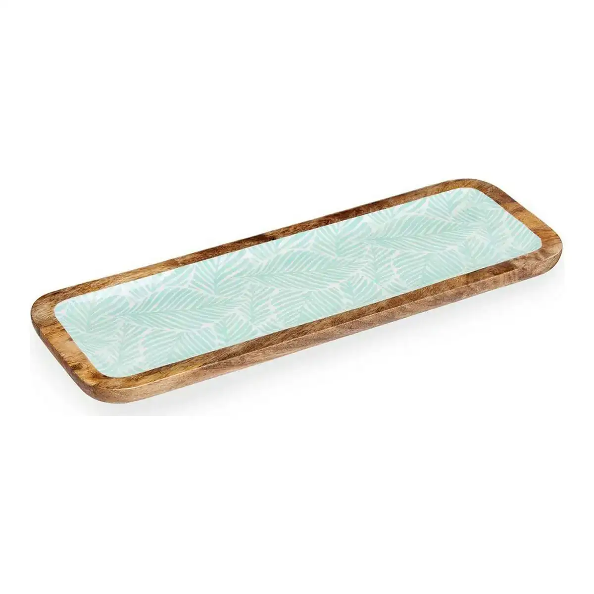 Centre de table feuille d une plante 45 x 15 cm blanc marron vert resine bois de manguier_8306. DIAYTAR COTE D'IVOIRE - L'Art de Trouver ce que Vous Aimez. Plongez dans notre assortiment varié et choisissez parmi des produits qui reflètent votre style et répondent à vos besoins.